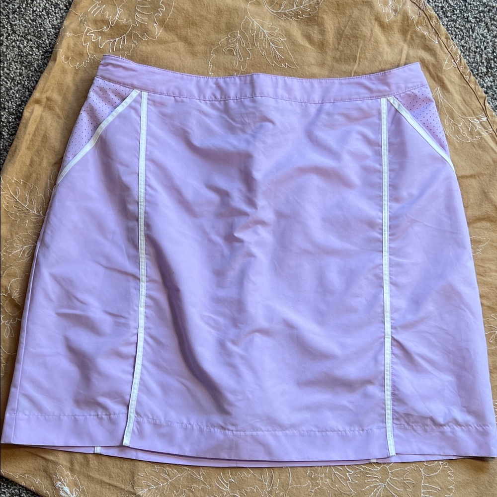 Izod Lavender Performance Skirt with White Trim